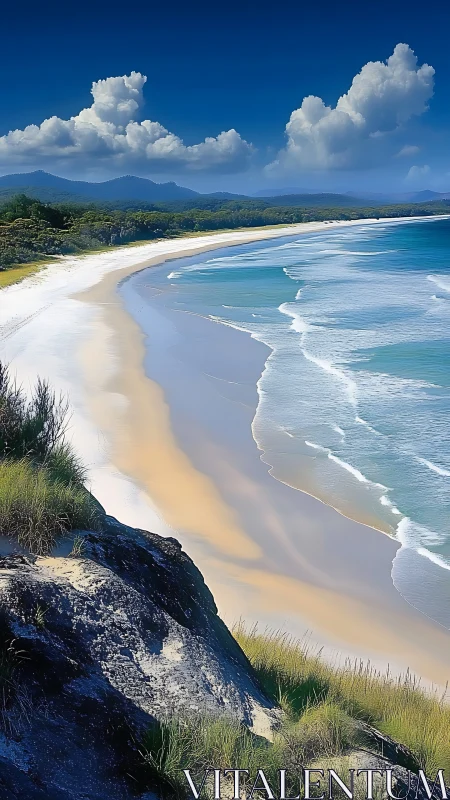 Sky-drunk shoreline curling beneath cloud-cast kingdoms.