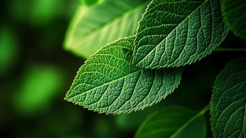 Sunlit green leaves invite a closer look at nature’s details