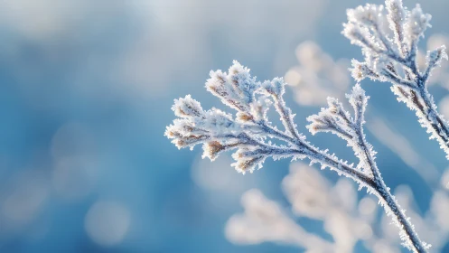 Frost-Kissed Winter Blooms Sparkle in Crisp Morning Light