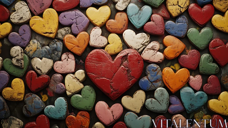 Painted Hearts Collide in Chromatic Harmony