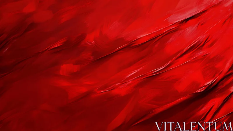 Red digital abstraction shows diagonal streaks and folds