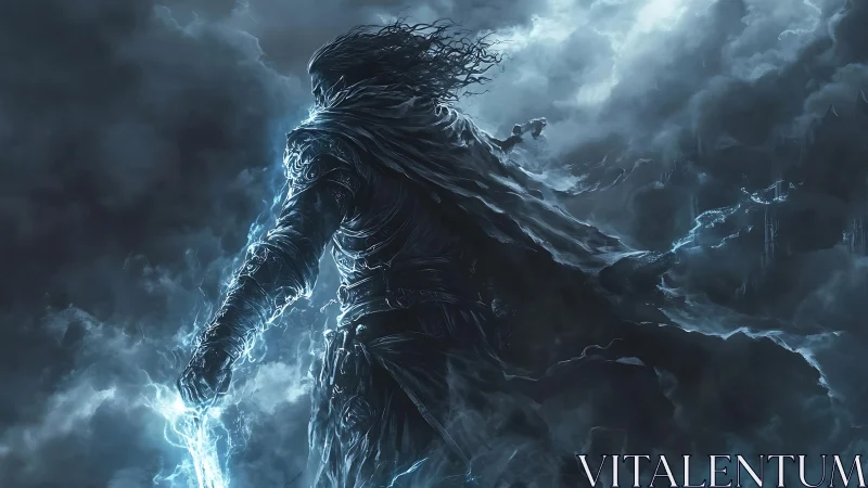 Stormforged wanderer carves lightning paths through night