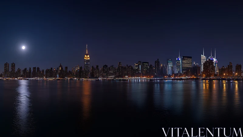 Moonlit towers trade whispers with river-brushed reflections