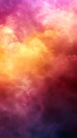 Chromatic nebular diffusion with vertical gradient dynamics.