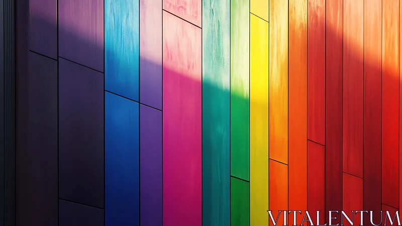 Chromatic architectural panels render a refined linear spectrum