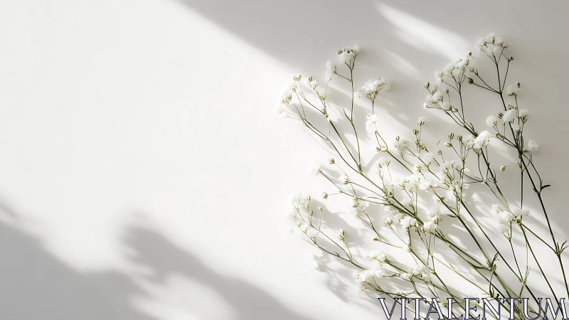 Delicate Baby's Breath Blooms Cast Ethereal Shadows.