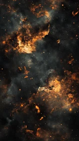 Volumetric star-forming nebula with incandescent dust plumes.
