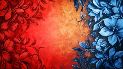 Chromatic Bloom Collision: Fire Meets Frost.