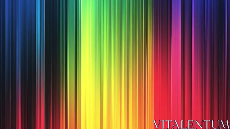 Vertical multicolor light bands form continuous spectral field