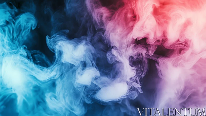 Color-charged nebula smoke swirls flirt with the void