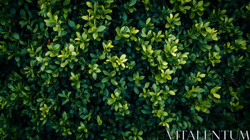 Overhead view records dense green foliage coverage