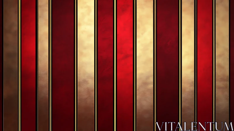 Vertical gold and red metallic striped decorative background.
