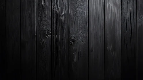 Moody black wooden planks with soft light and rich texture.