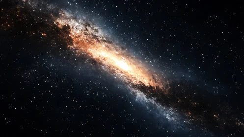 Gentle river of starlight drifting through the quiet cosmos.