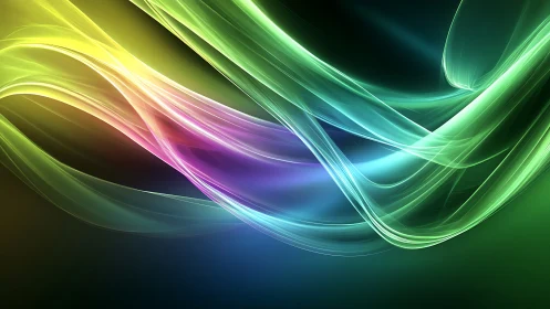 Spectral spline waveforms in luminous multiaxis gradient space.