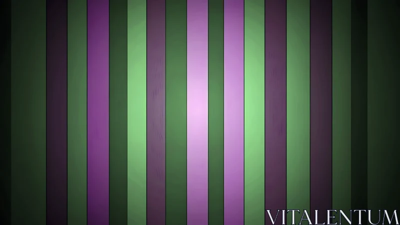 Vertical green and purple stripes form centered gradient field
