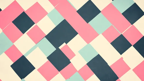 Playful pastel geometric pattern with soft, friendly rhythm.