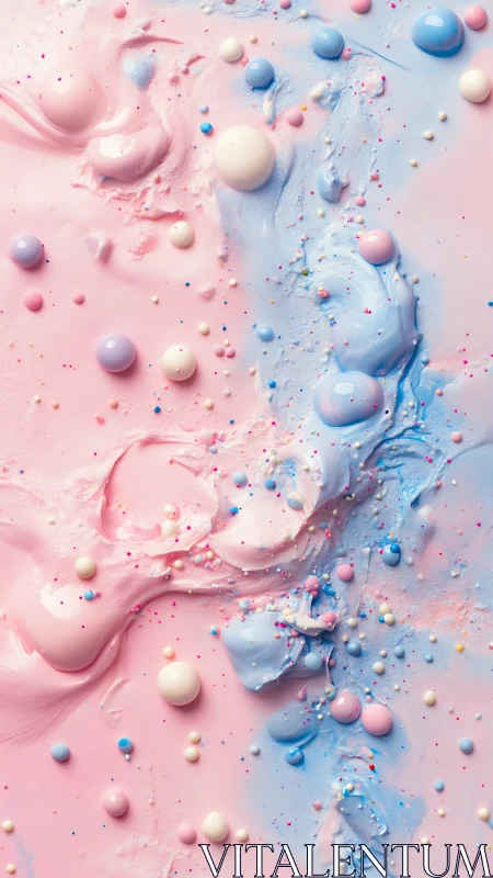 Pastel swirls and candy sprinkles in a dreamy color dance.