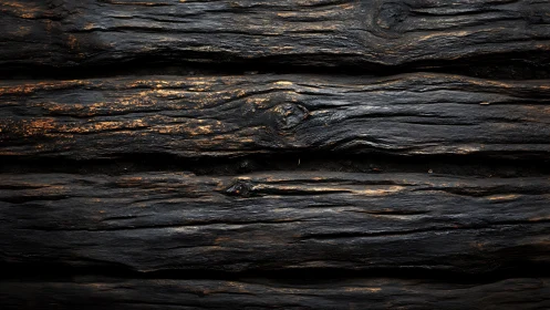 Dark weathered wooden planks with strong textured grain.