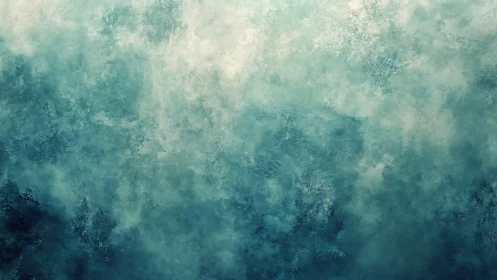 Mist-kissed teal horizon quietly dissolves into soft depth