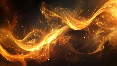 Luminous energy flows through abstract dark space with particle dispersion effects.