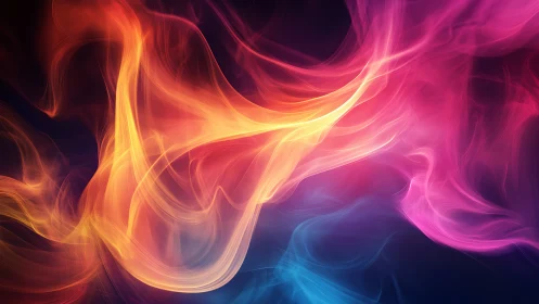 Fluid Light Waves: Dynamic Color Flow Abstract.