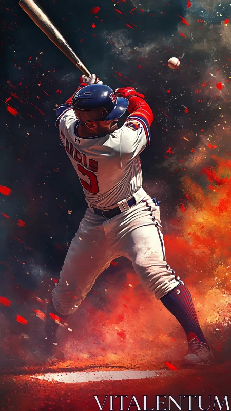 Blazing swing captures baseball’s most electric moment.