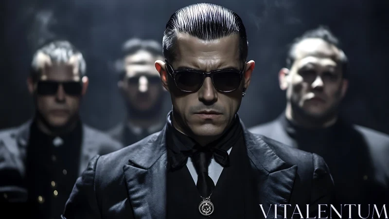 Cool-headed leader in sharp suit and mysterious shadows.