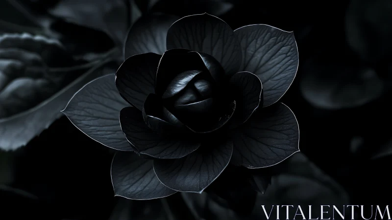 Midnight Bloom Whispers Through Luminescent Shadows.