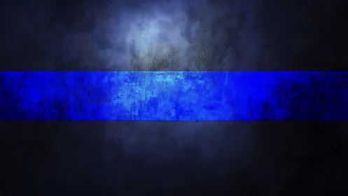 Electric cobalt horizontal band on textured dark ground