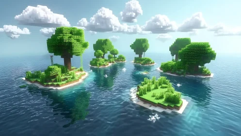 Archipelago of Verdant Dreams: Minecraft Mystique.