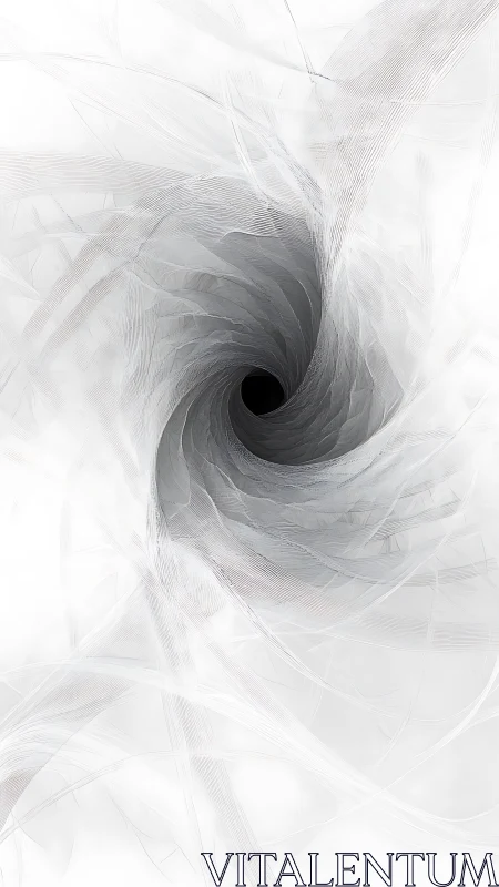 Monochrome radial vortex forms concentric tapered layers