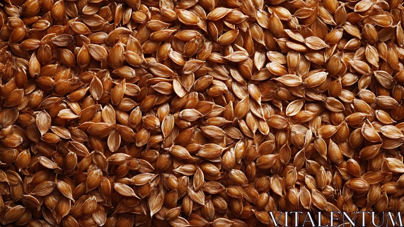 Golden onion seeds gathered in a warm rustic scatter.