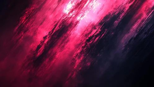 Abstract streaks of vivid pink and black in digital art style.