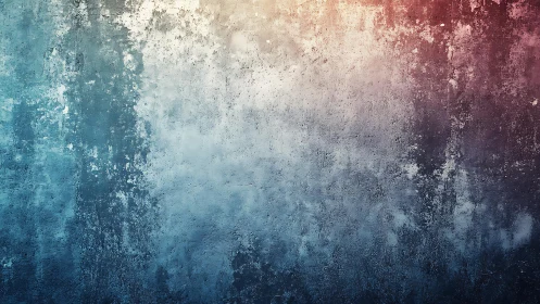 Textured Grunge Wall Background in Blue and Red Gradient Style.