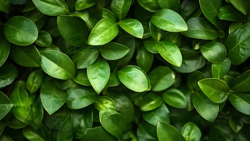 Gentle green leaves creating a calm, refreshing backdrop.