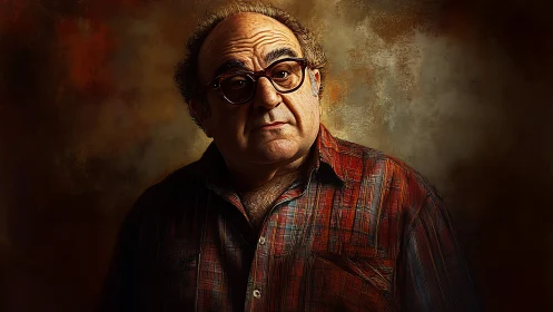 Kindly older man in plaid shirt meets your curious gaze