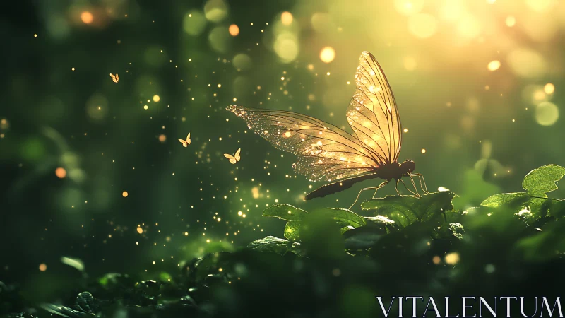 Glowwing dragonfly writes soft constellations across dusk air