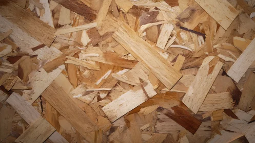 Close-up structural texture of oriented strand board wood panel