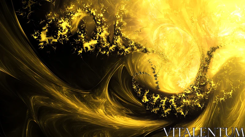 Solar storm curls into fractal dragons along a velvet void