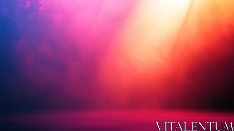 Soft neon spotlight over dreamy pink and purple haze.