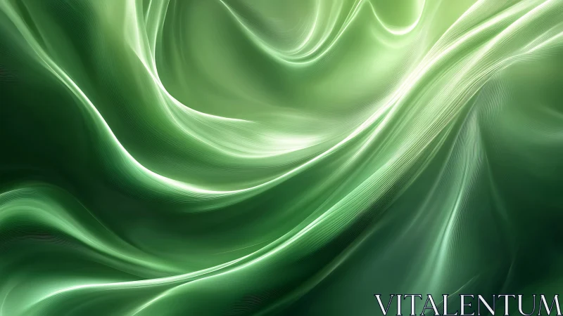 Emerald wind currents swirl through luminous silk streams.