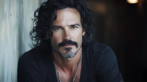 Middle-aged man portrait with shallow depth and soft daylight