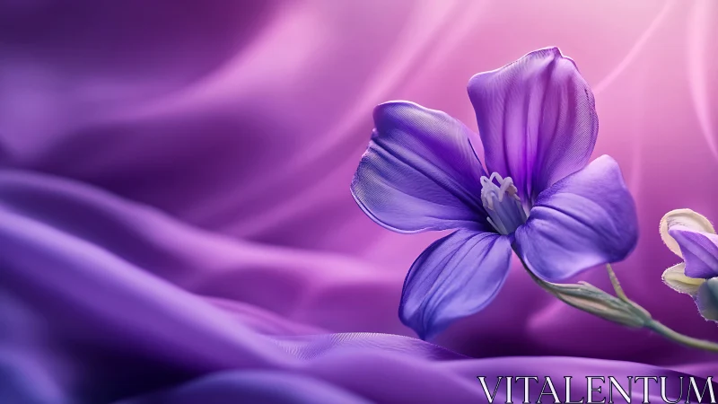 Purple Petals Waltz in Velvet Dreamscape.