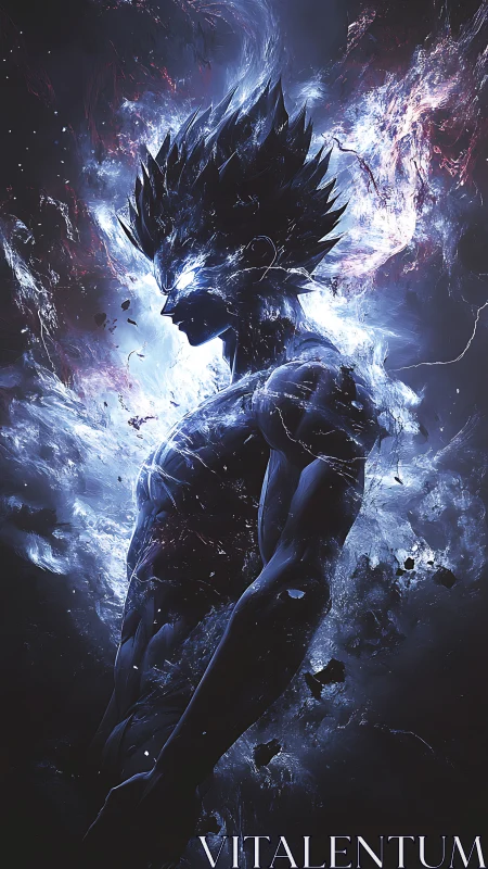 Starlit warrior condenses stormlight into crackling resolve