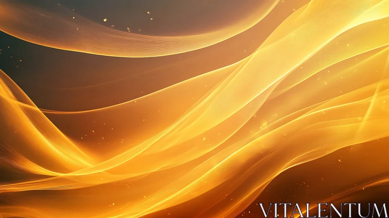 Golden Wave Patterns Abstract Motion Design