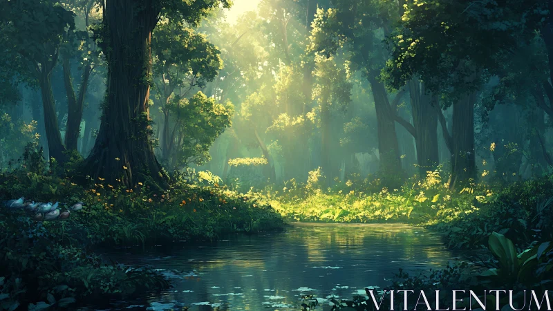 Luminescent Grove Sanctuary: Where Liquid Dreams Flow