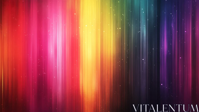 Chromatic starlight curtains pour into a cosmic dusk.