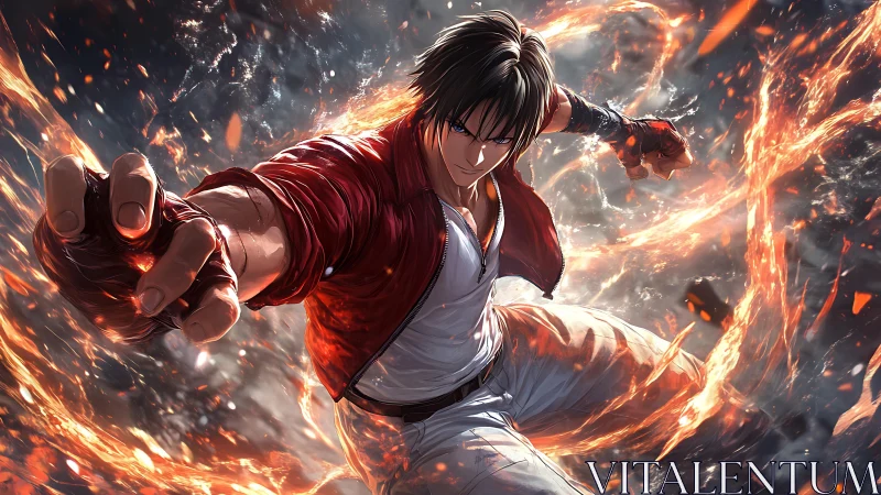 Flame-slinging street brawler punches through a molten storm