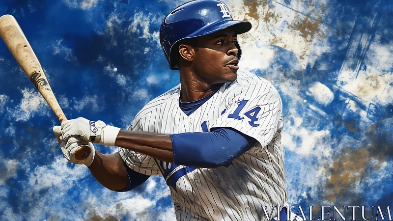 Focused baseball slugger ready to connect with the pitch.